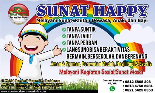 Kegiatan Rumah Sunat Happy bersama pasien dan keluarga